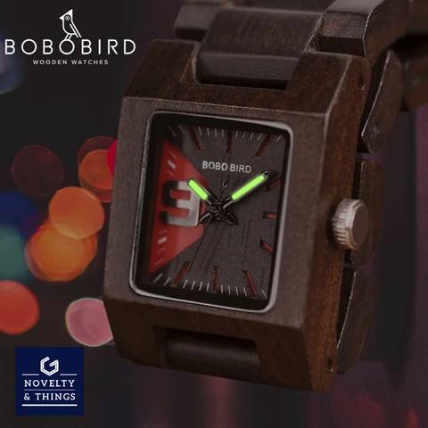 Square Wooden Watch