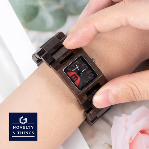 Square Wooden Watch