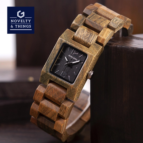 Square Wooden Watch