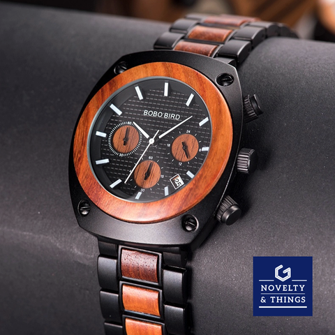 Wooden Chronograph Watch V2