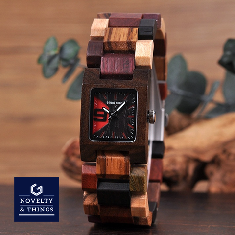Square Wooden Watch