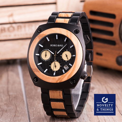 Wooden Chronograph Watch V2
