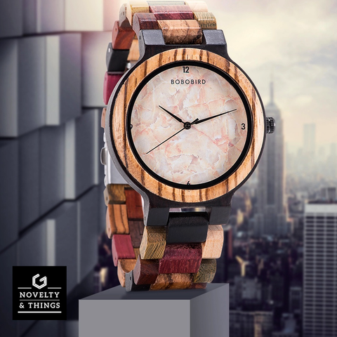 Multi-color Wooden Watch