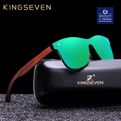 KINGSEVEN Natural Wooden Sunglasses