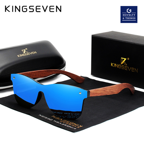 KINGSEVEN Natural Wooden Sunglasses