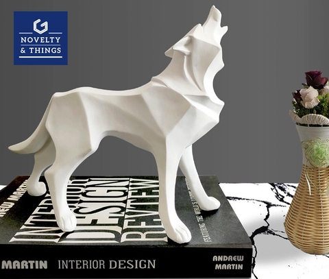 Resin Wolf Figurine