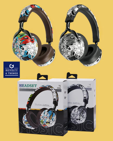Graffiti Style Bluetooth Headphones