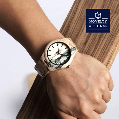 Ink Stained Wooden Watch