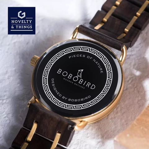 Wooden Date Display Watch