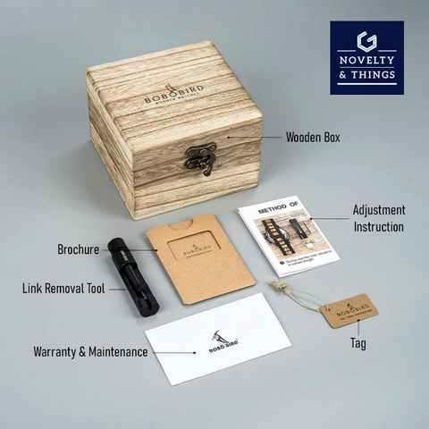 Wooden Date Display Watch