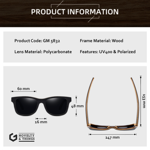 Designer Wooden Sunglasses