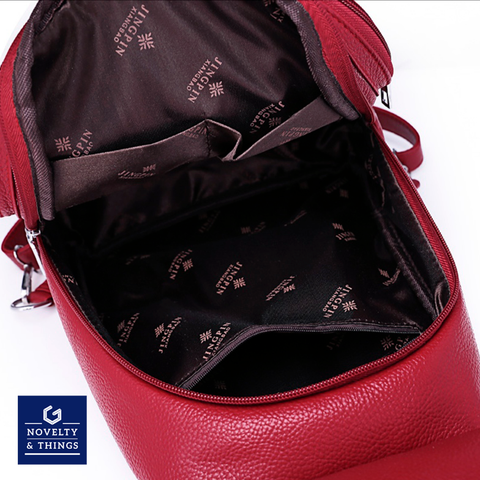 Braided Leather Backpack