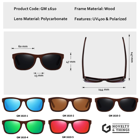 Natural Wooden Sunglasses