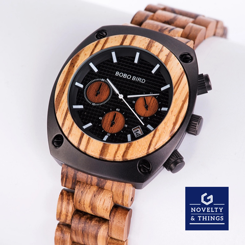 Wooden Chronograph Watch V2
