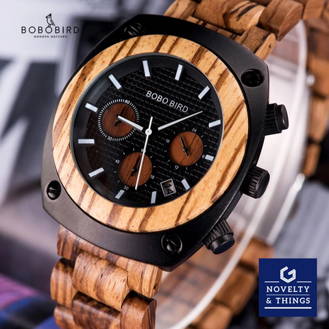 Wooden Chronograph Watch V2