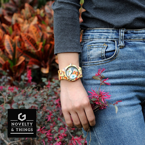 Butterfly Bamboo Watch