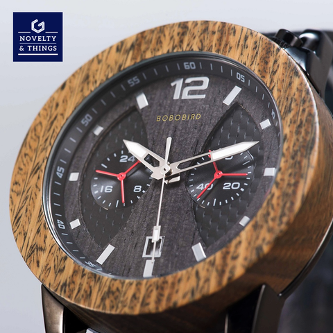 Wooden Chronograph Watch V3
